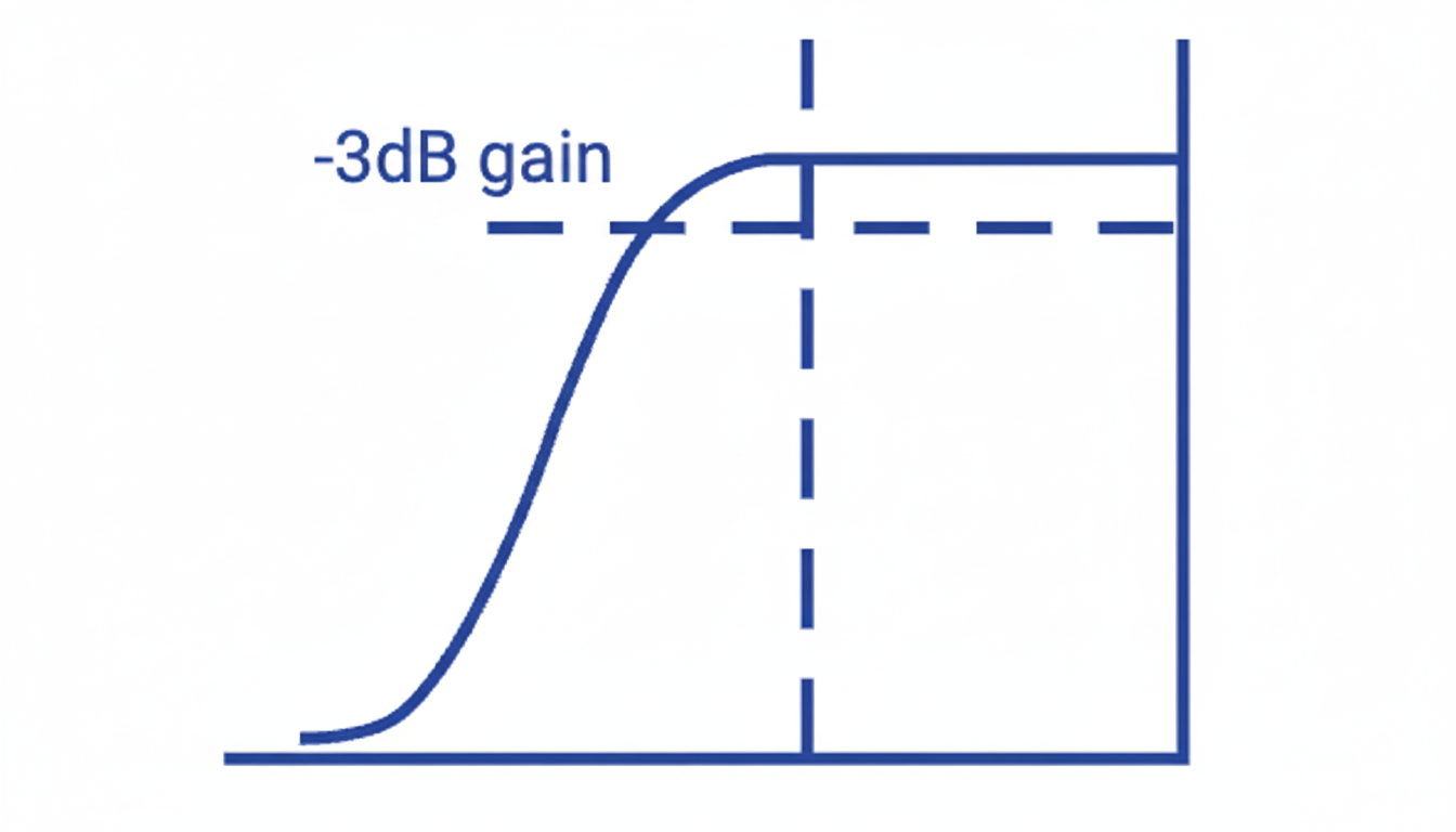 High pass RC filter bode plot