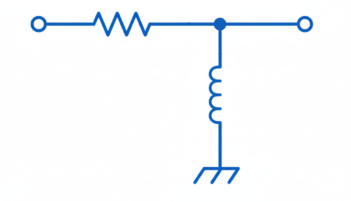 High pass RL filter schematic