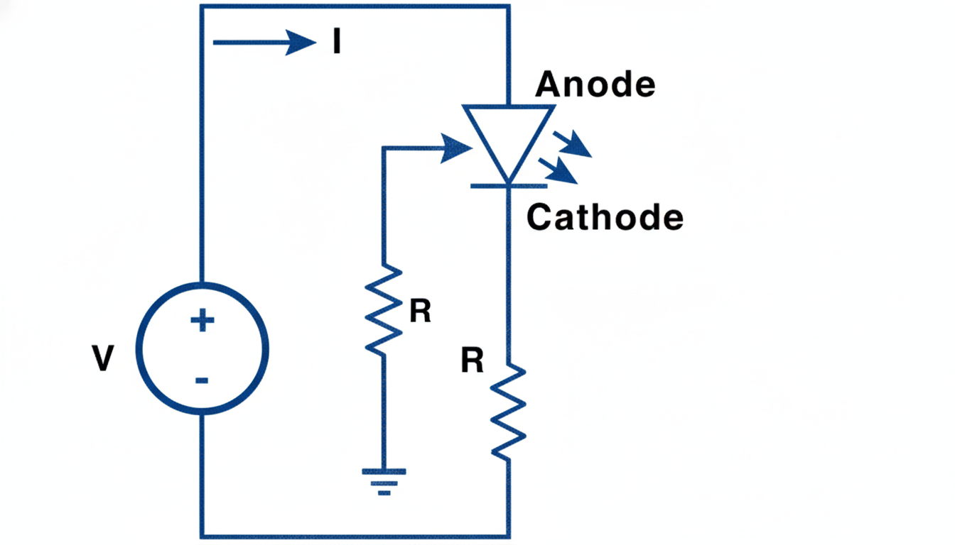 LED series resistor circuit diagram