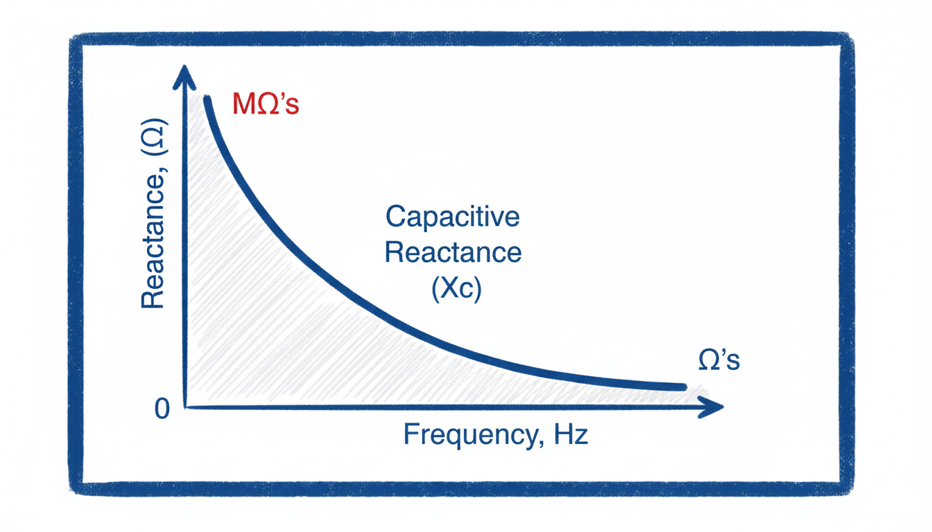 Capacitive reactance diagram