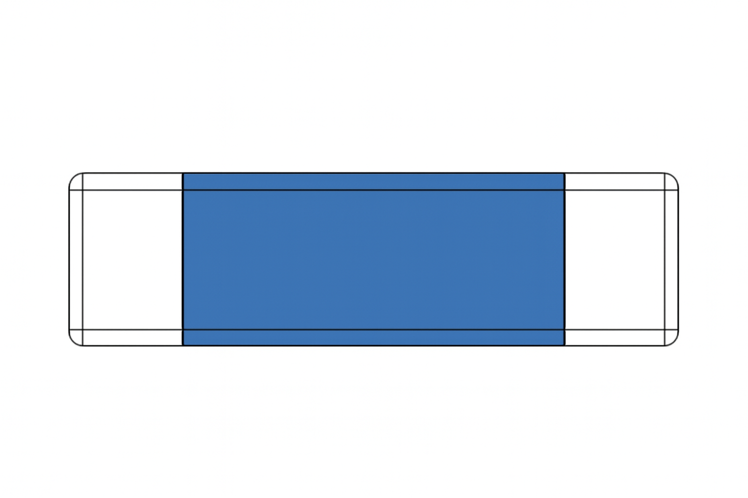 SMD resistor package