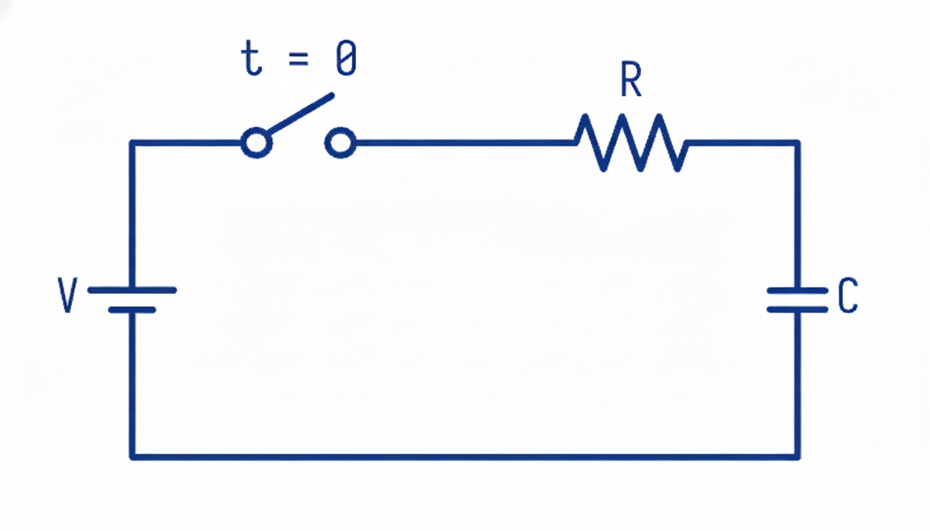 RC circuit diagram